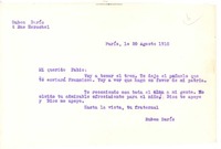 [Carta], 1910 ago. 20 Paris, Francia <a> Fabio Fiallo
