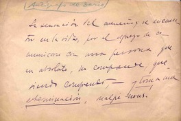 [La sensación del ensueño...]