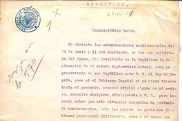 [Carta], 1911 dic. 29 Madrid, España <a Ministro de RR.EE. de Nicaragua>