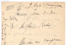 [Carta], 1902 jun. 8 Génova, Italia <a> Rubén Darío