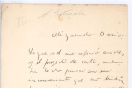[Carta], c.1909 Francia? <a> Rubén Darío