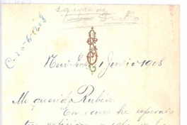 [Carta], 1908 jul. 1 New York <a> Rubén Darío