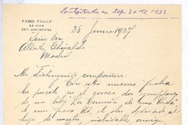 [Carta], 1927 jun. 28 República Dominicana <a> Alberto Ghiraldo