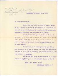 [Carta], 1913 nov. 3 Barcelona, España <a> Rubén Darío