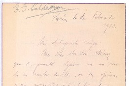 [Carta], 1913 feb. 4 Paris, Francia <a> Rubén Darío