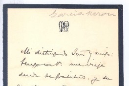 [Carta entre 1900 y 1905], Argentina? <a> Rubén Darío