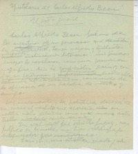 Epistolario de Carlos Alfredo Becu El poeta juvenil.