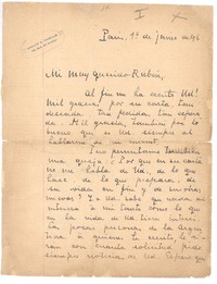 [Carta], 1896 jul. 1 Paris, Francia <a> Rubén Darío