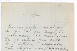 [Carta], c.1900 Madrid, España <a> Rubén Darío