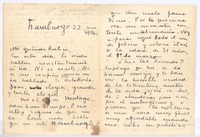 [Carta], 1904 ene. 22 Hamburgo <a> Rubén Darío
