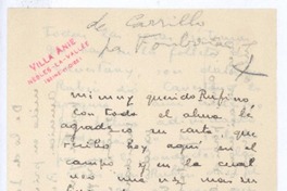[Carta], c.1900 Nesles, Francia <a> Rufino Blanco- Fombona