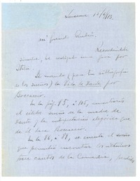 [Carta], 1913 jun. 15 Italia <a> Rubén Darío