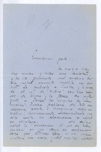[Carta], c. 1903 Madrid, España <a> Rubén Darío