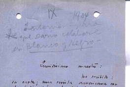 [Carta], 1904 Madrid, España <a> Rubén Darío