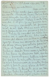 [Carta], 1913 abr. 22 Buenos Aires, Argentina <a> Rubén Darío