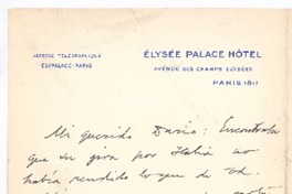 [Carta], 1900 dic. 4 Paris, Francia <a> Rubén Darío