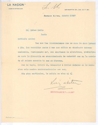 [Carta], 1907 ago. 5 Buenos Aires, Argentina <a> Rubén Darío