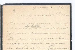 [Carta], 1901 jul. 5 Francia? <a> Rubén Darío
