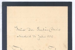 [Carta], 1893 jul. 21 Madrid, España <a> Rubén Darío