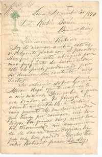 [Carta], 1894 nov. 30 Lima, Perú <a> Rubén Darío