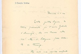 [Carta], 1900 oct. 14 Nápoles, Italia <a> Rubén Darío