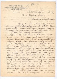 [Carta], 1907 ago. 10 Madrid, España <a> Rubén Darío