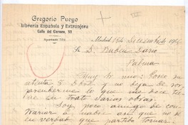 [Carta], 1906 dic. 15 Madrid, España <a> Rubén Darío