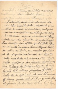 [Carta], 1903 dic. 15 Buenos Aires, Argentina <a> Rubén Darío