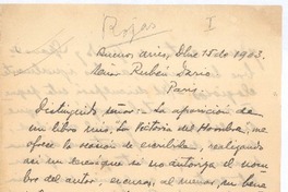 [Carta], 1903 dic. 15 Buenos Aires, Argentina <a> Rubén Darío