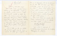 [Carta], c.1900 Madrid, España <a> Rubén Darío