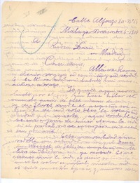 [Carta], 1908 nov. 4 Málaga, España <a> Rubén Darío