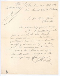 [Carta], 1912 abr. 30 Barcelona, España <a> Rubén Darío