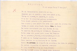 [Carta], c.1892 Nicaragua <a> Rubén Darío