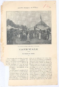 Cake-Walk El baile de moda.