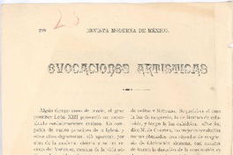 Evocaciones artísticas