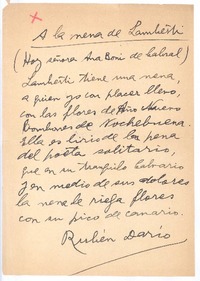 A la nena de Lambesti