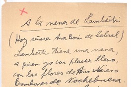 A la nena de Lambesti