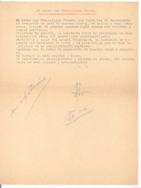 El señor don Tranquilino Chacón