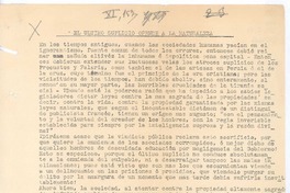 El último suplicio, ofendí a la naturaleza