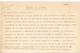 Hablando con carretero