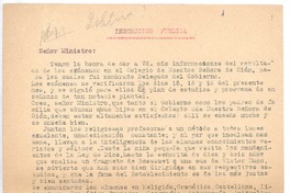 [Carta], 1891 Costa Rica <a Ministro de Nicaragua>