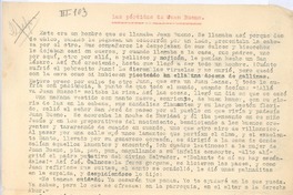 Las perdidas de Juan Bueno