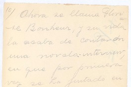 [Ahora se llama Florise Bonheur...]