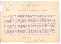 Al llegar a Nueva York Salutación a la estatua de La Libertad.