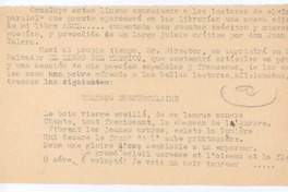 [Concluyo estas líneas...]