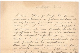 [Señores. Hace ya largo tiempo...]