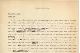 Crónica literaria En torno a una polémica