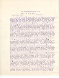 [Carta] 1921 mar. 5, Santiago, Chile [a] Pedro Prado