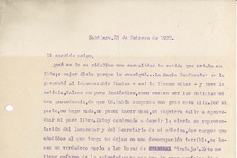 [Carta] 1922 feb. 25, Santiago, Chile [a] Pedro Prado