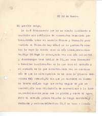 [Carta] c.1923 ene. 26, Santiago, Chile [a] Augusto Winter